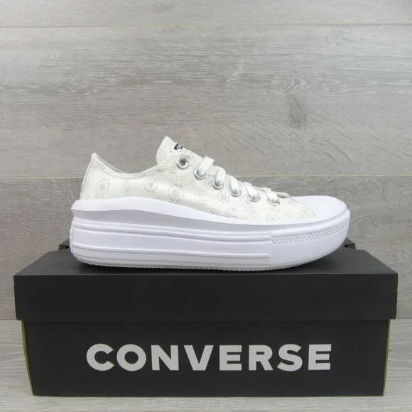 Converse Chuck Taylor All Star Move OX Floral Shoes Women's Size 8 NEW - Picture 2 of 15